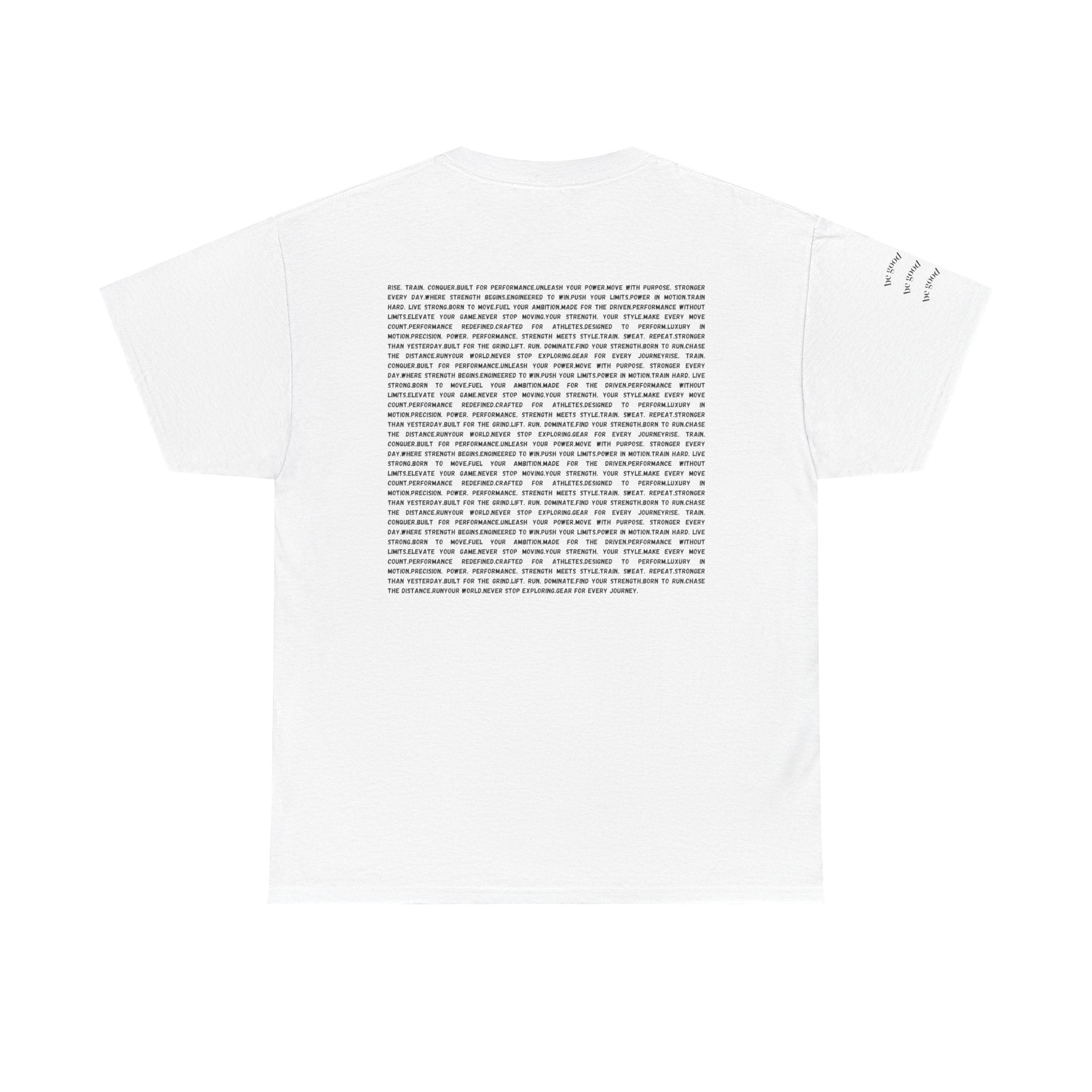 RSP Vertical Block Letter Tee | Minimal Text Graphic Shirt by RSR