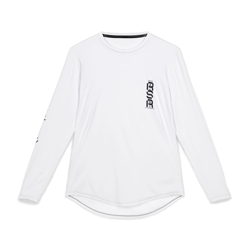 Men's UV Long Sleeve Shirt — Minimal 'RSR' Front & Text-Block Back by RSR