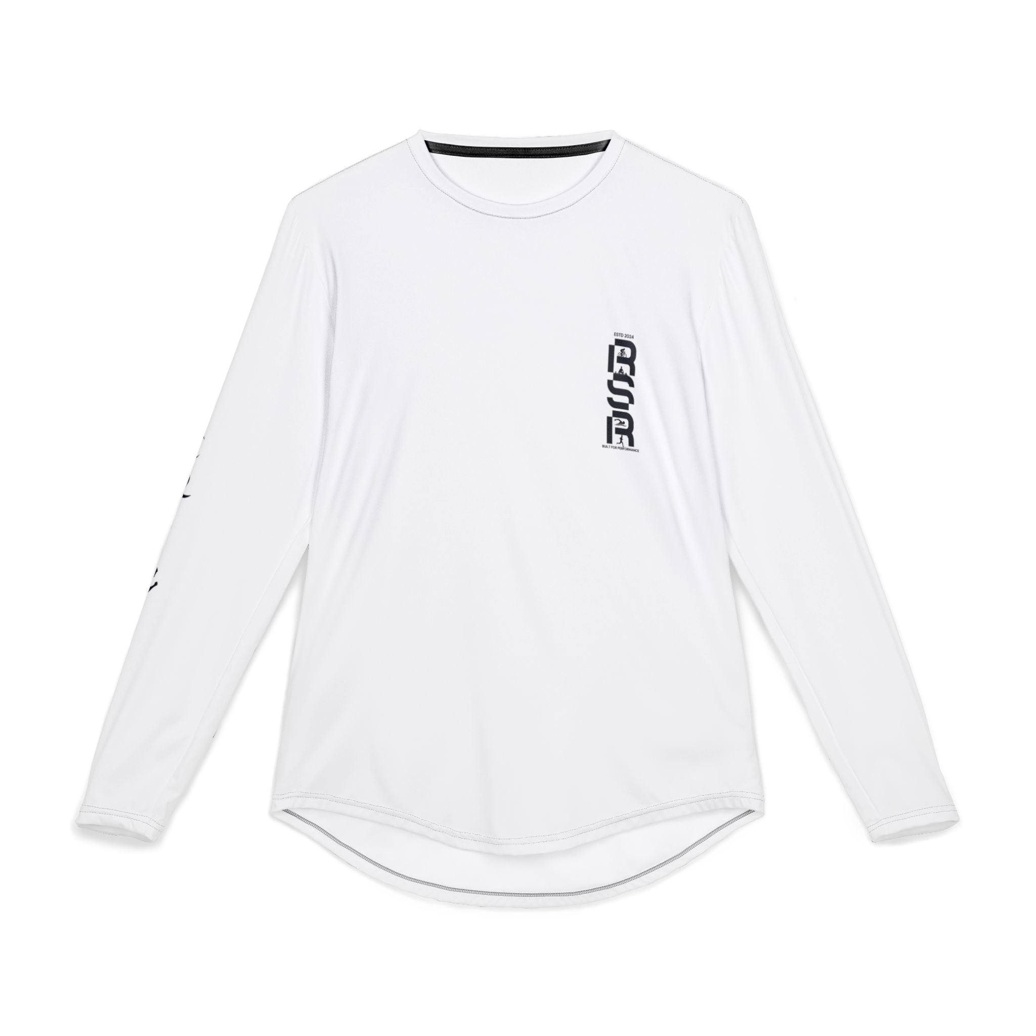 Men's UV Long Sleeve Shirt — Minimal 'RSR' Front & Text-Block Back by RSR