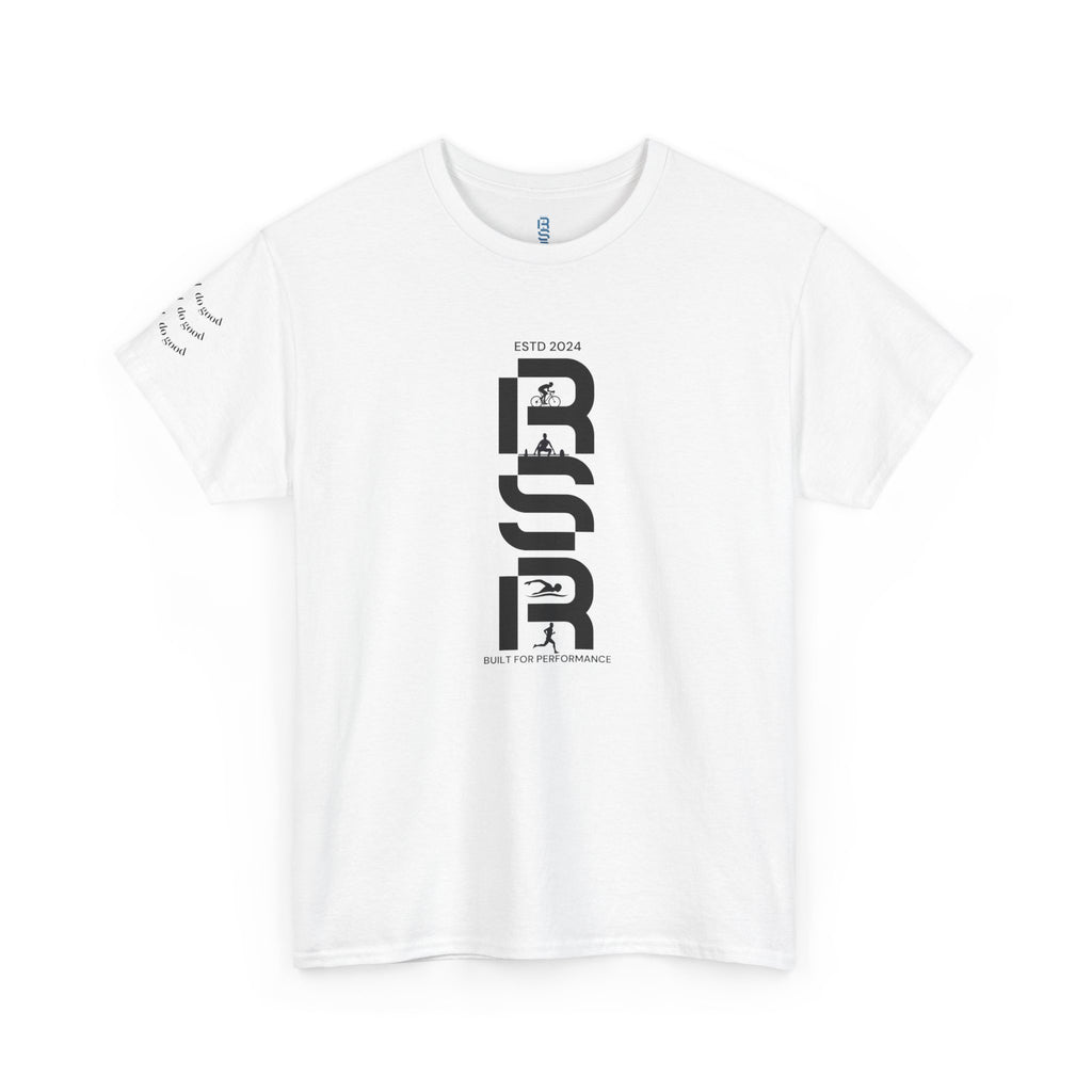RSP Vertical Block Letter Tee | Minimal Text Graphic Shirt by RSR