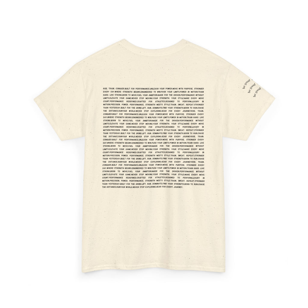 RSP Vertical Block Letter Tee | Minimal Text Graphic Shirt by RSR
