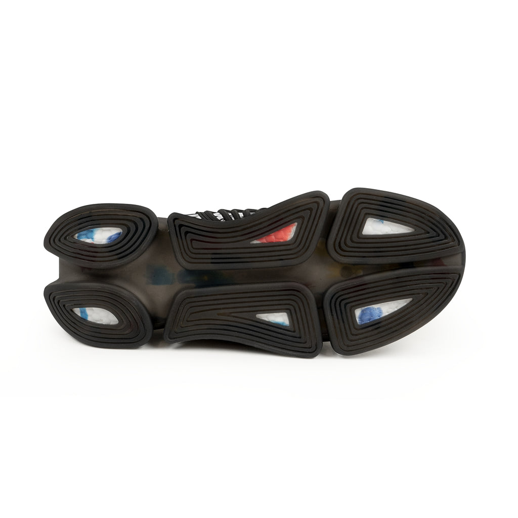 Men's Mesh Sneakers — Breathable Athletic Trainers with Motivational Text Pattern by RSR