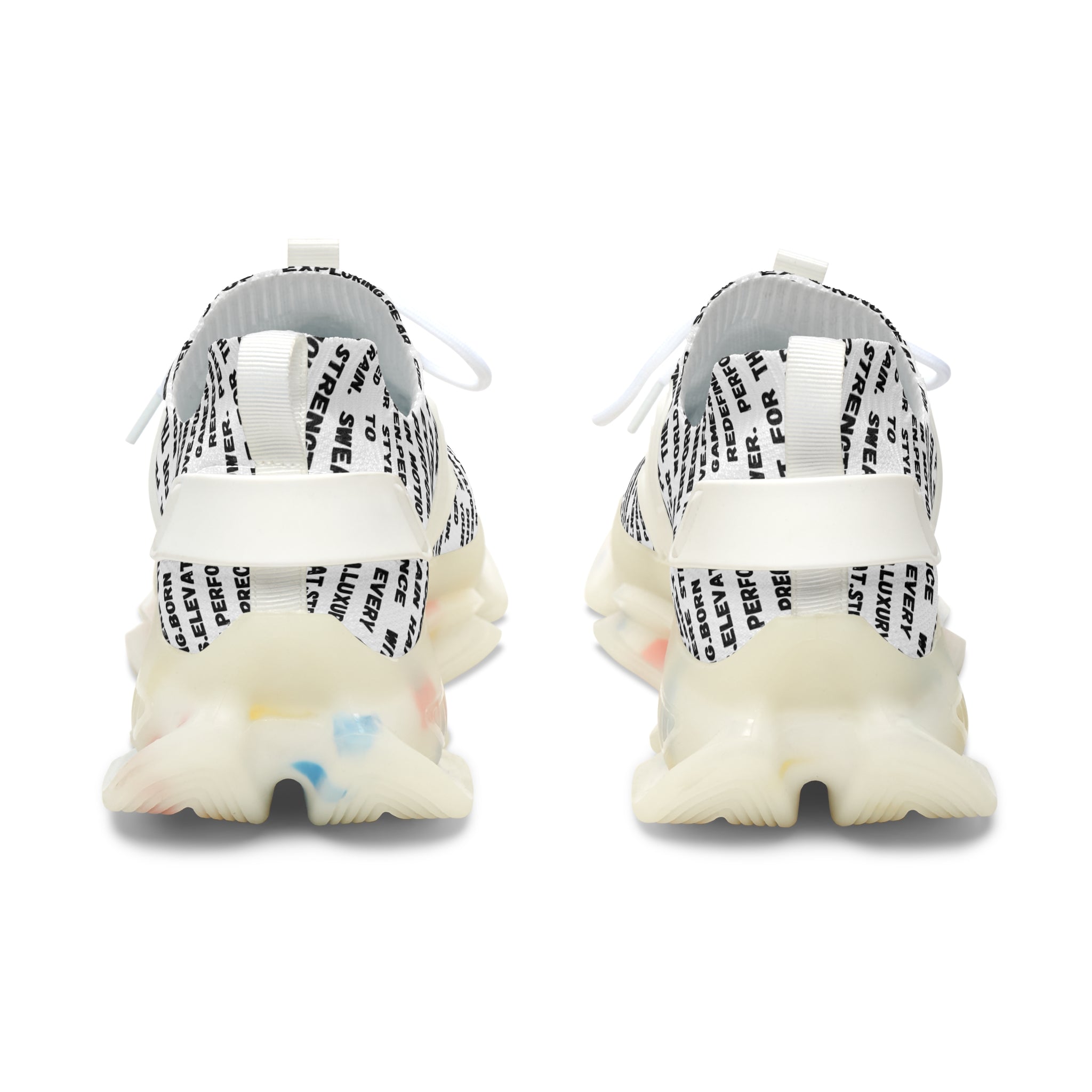 Women's Mesh Sneakers — Motivational Text Athletic Shoes for Women by RSR