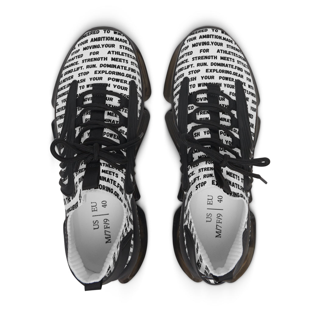 Women's Mesh Sneakers — Motivational Text Athletic Shoes for Women by RSR