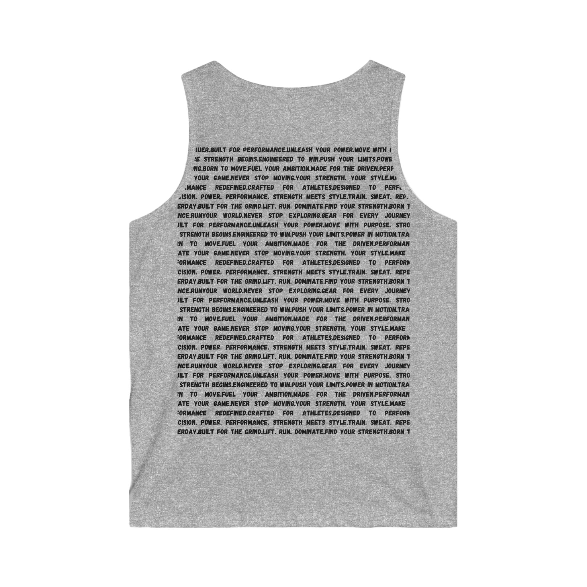 Vertical 'SSR' Logo Tank Top — Motivational Text Back Athletic Tank by RSR