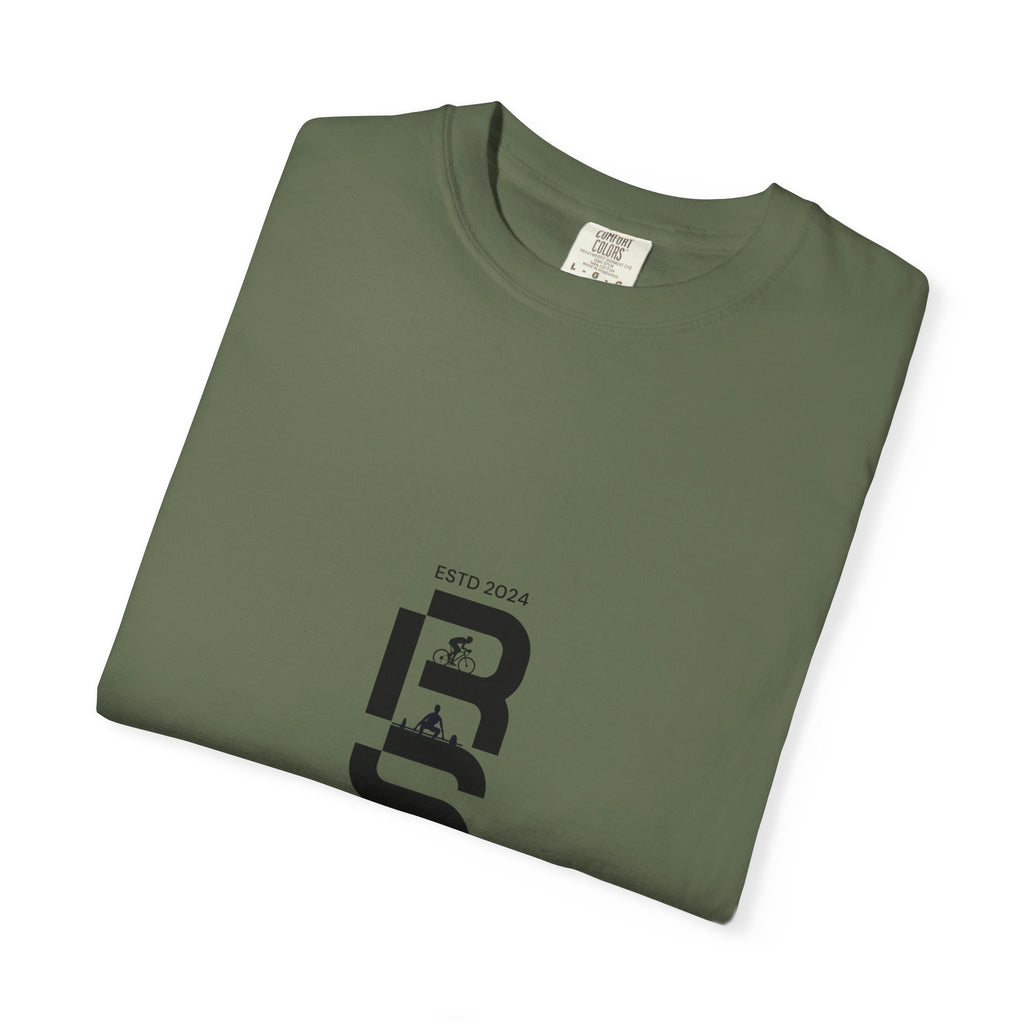 Distorted Vertical Text T-Shirt | Minimal Graphic Typography Tee by RSR