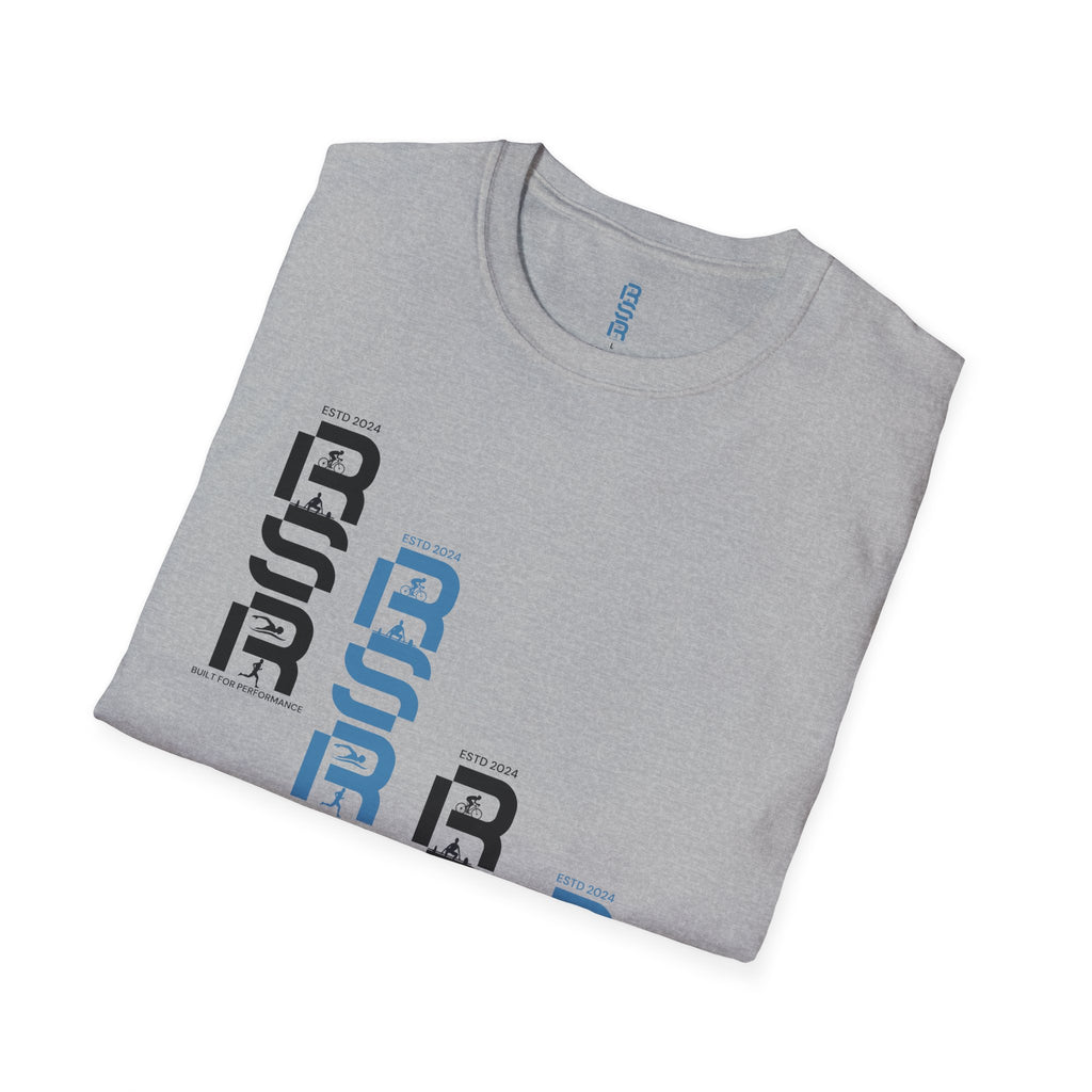 RSR Stacked Logo T-Shirt — Minimalist Geometric Graphic Tee by RSR