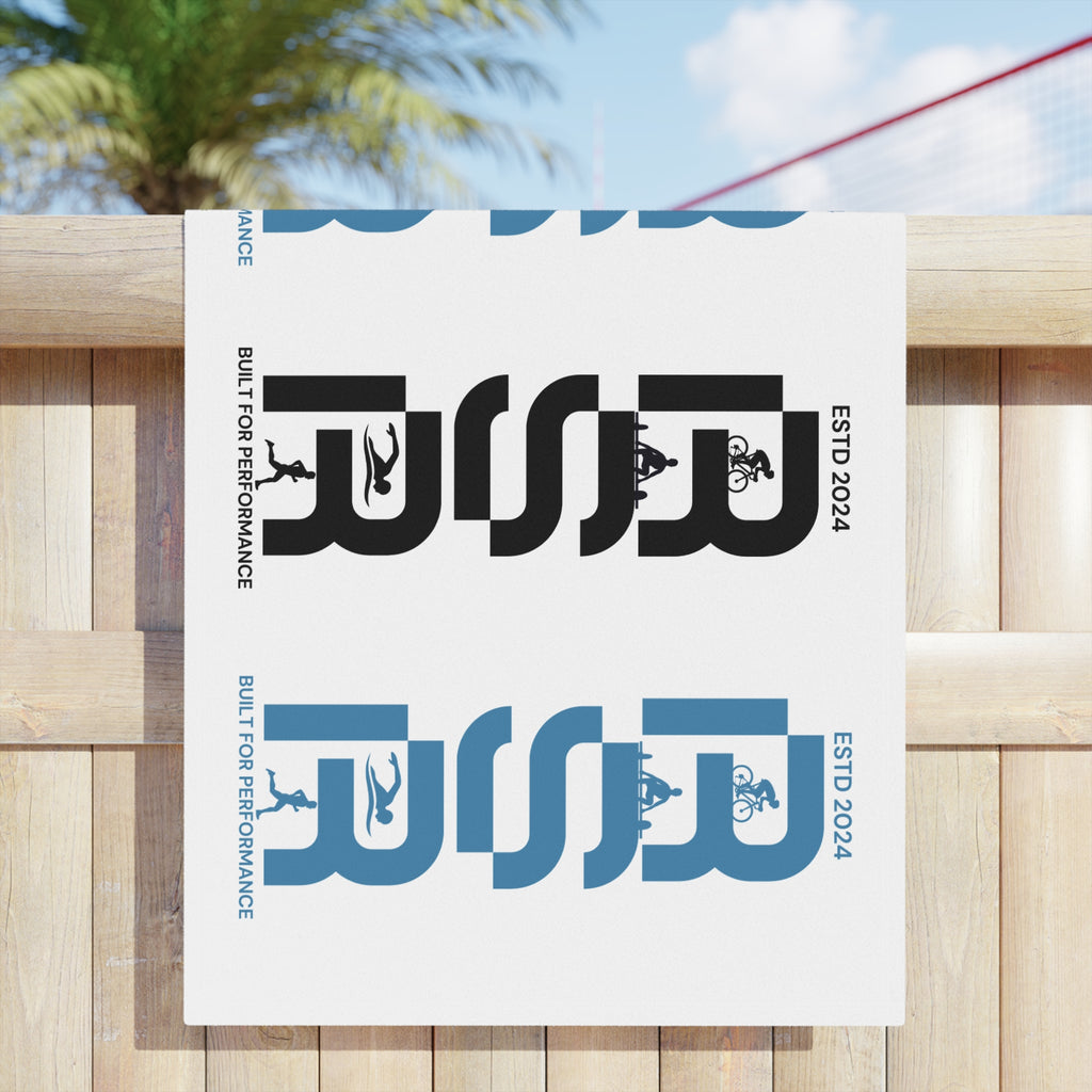 RSSR Pattern Beach Towel — ESTD 2024 Coastal Performance Towel by RSR